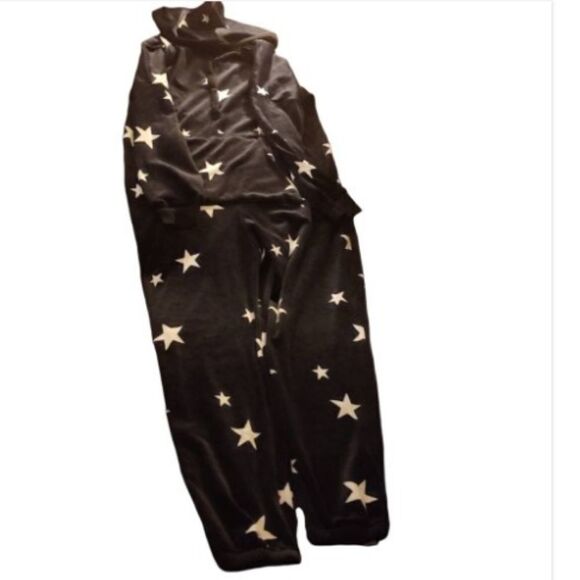 Simply Vera Vera Wang pajamas jumpsuit with hoodie and big pockets, nwot - Picture 2 of 7